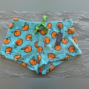 Coco Lounge Women’s XL Pajama Lounge Shorts NWT Soft Fluffy Peach Print